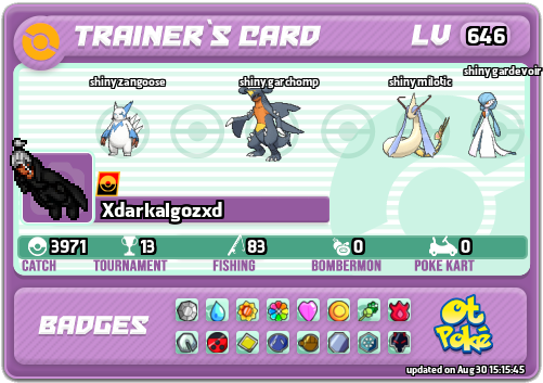 Xdarkalgozxd Card otPokemon.com