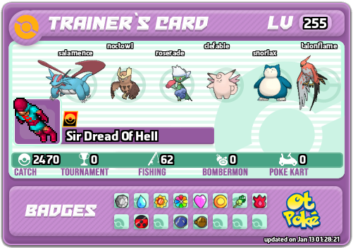 Sir Dread Of Hell Card otPokemon.com