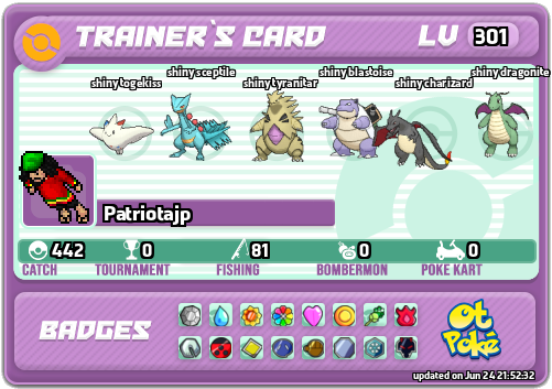 Patriotajp Card otPokemon.com