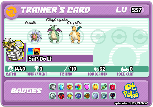 SuP Do Lf Card otPokemon.com
