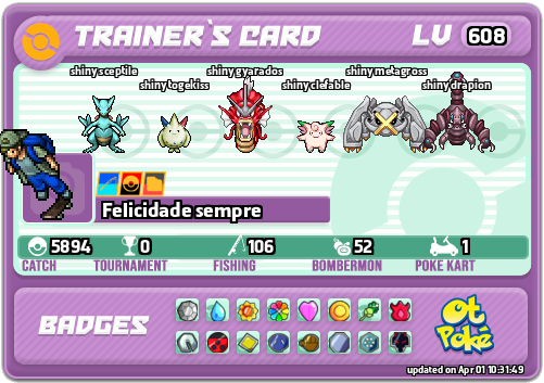 Felicidade sempre Card otPokemon.com