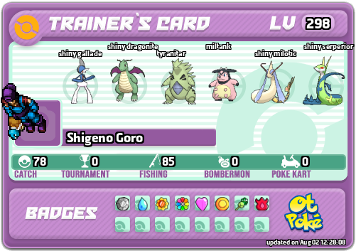Shigeno Goro Card otPokemon.com