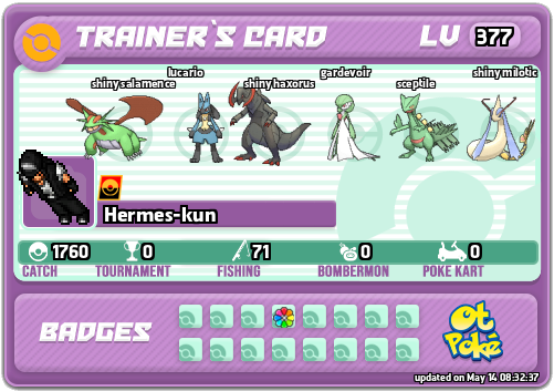 Hermes-kun Card otPokemon.com