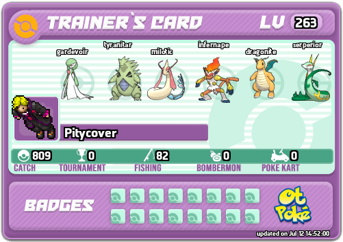 Pitycover Card otPokemon.com