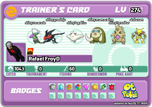 Rafael FroyD Card otPokemon.com