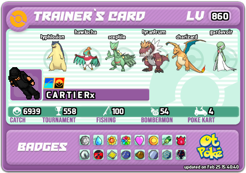 C A R T I E Rx Card otPokemon.com