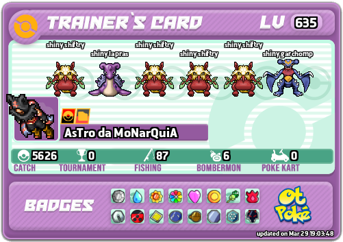 AsTro da MoNarQuiA Card otPokemon.com