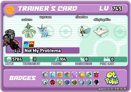 Not My Problema Card otPokemon.com