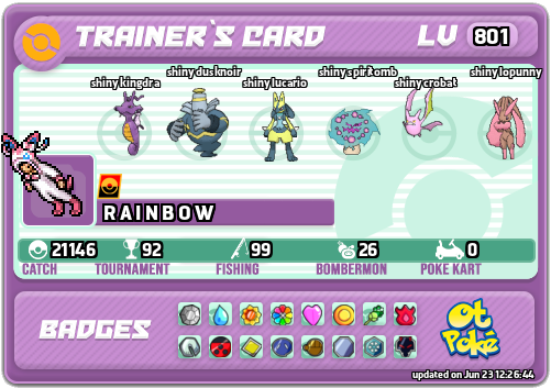 R A I N B O W Card otPokemon.com
