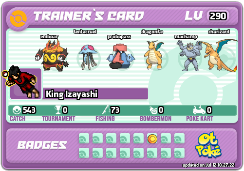 King Izayashi Card otPokemon.com