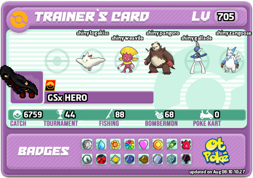 GSx HERO Card otPokemon.com