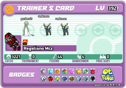 Regatiano Mcz Card otPokemon.com