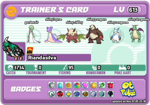 Riandasilva Card otPokemon.com
