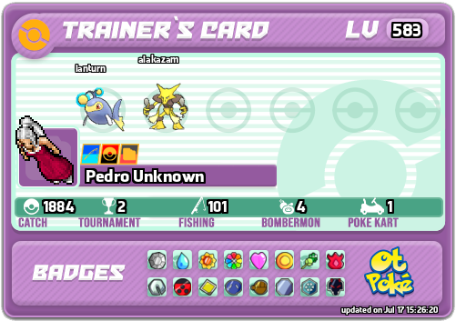 Pedro Unknown Card otPokemon.com