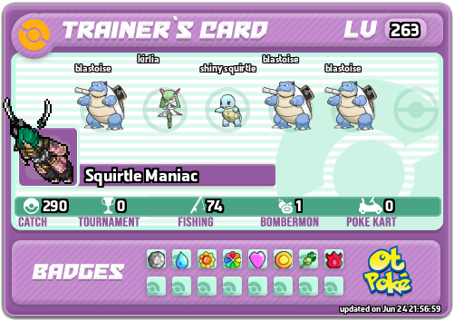 Squirtle Maniac Card otPokemon.com