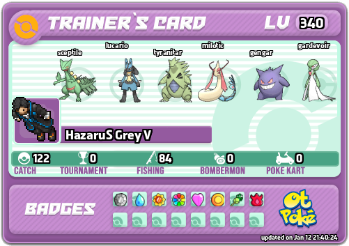 HazaruS Grey V Card otPokemon.com