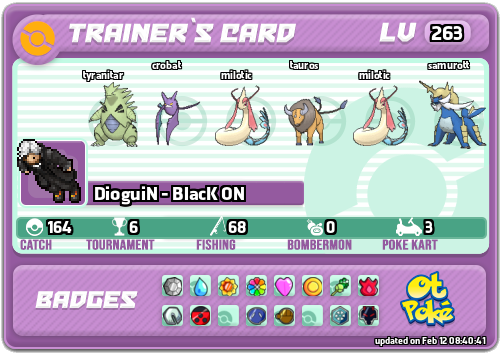 DioguiN - BlacK ON Card otPokemon.com