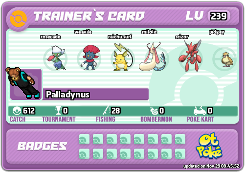 Palladynus Card otPokemon.com