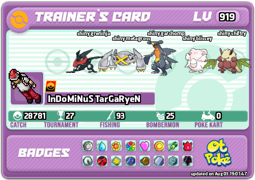 InDoMiNuS TarGaRyeN Card otPokemon.com