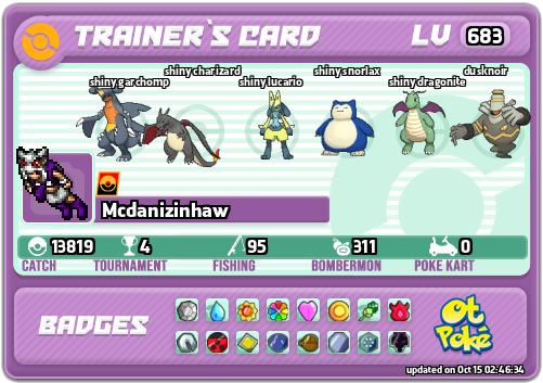 Mcdanizinhaw Card otPokemon.com