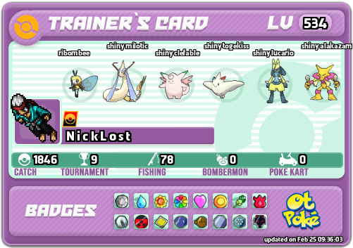 N i c k L o s t Card otPokemon.com