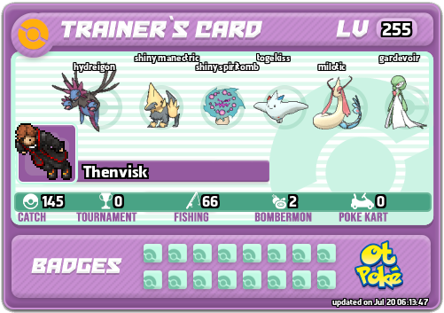 Thenvisk Card otPokemon.com