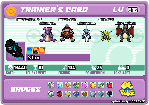 S t i x Card otPokemon.com