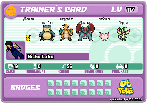 Bicho Loko Card otPokemon.com