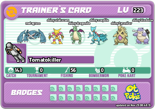 Tomatokiller Card otPokemon.com
