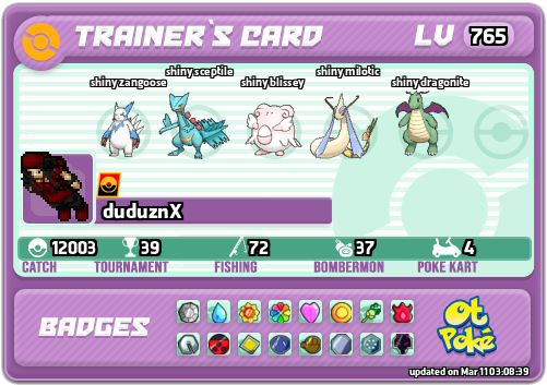 duduznX Card otPokemon.com