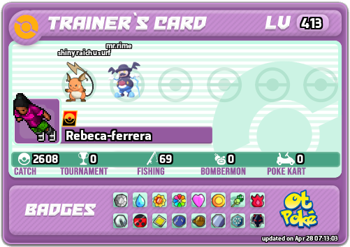 Rebeca-ferrera Card otPokemon.com