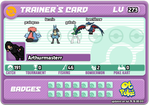 Arthurmasterr Card otPokemon.com
