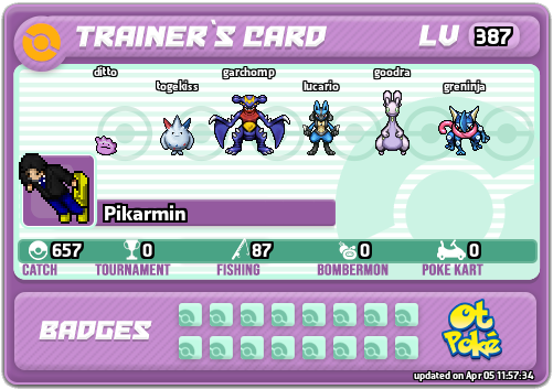 Pikarmin Card otPokemon.com