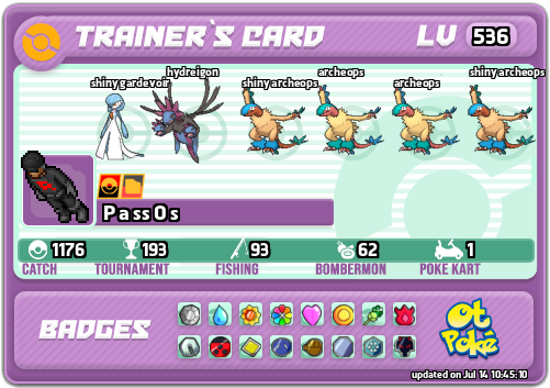 P a ss O s Card otPokemon.com