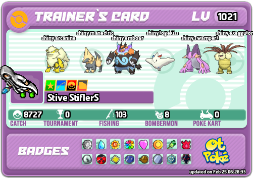 Stive StiflerS Card otPokemon.com