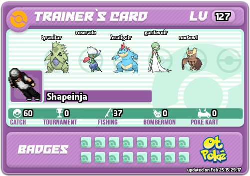 Shapeinja Card otPokemon.com