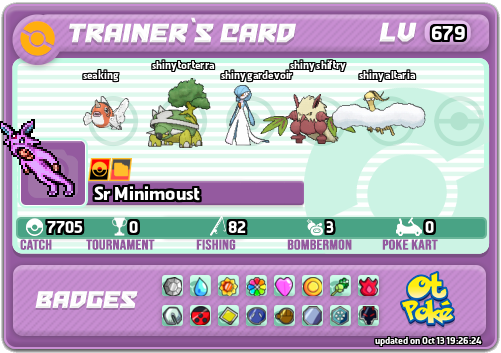 Sr Minimoust Card otPokemon.com