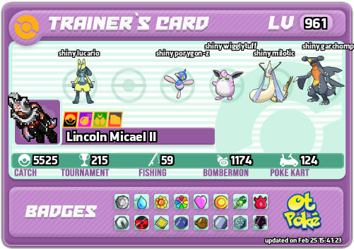 Lincoln Micael II Card otPokemon.com