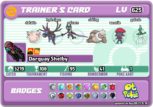 Darquay Shelby Card otPokemon.com