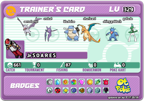 Jr S O A R E S Card otPokemon.com