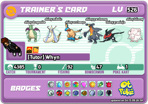 [Tutor] Whyn Card otPokemon.com