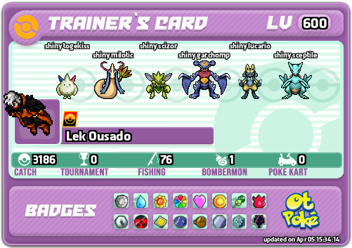 Lek Ousado Card otPokemon.com