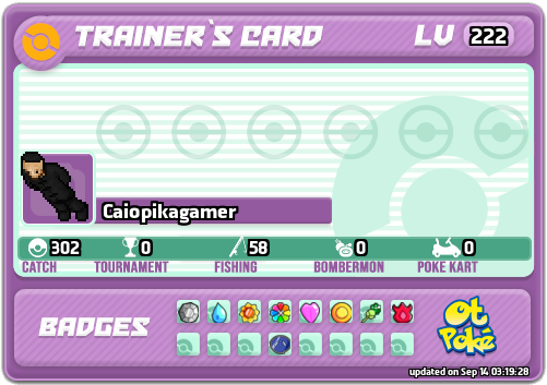 Caiopikagamer Card otPokemon.com