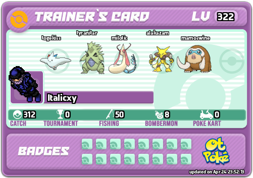 Italicxy Card otPokemon.com