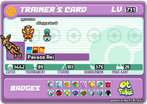 Pavaoo Rei Card otPokemon.com