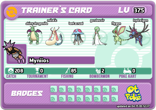 Myniios Card otPokemon.com