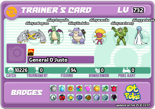 General O Justo Card otPokemon.com