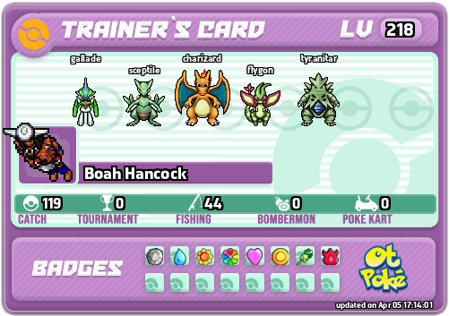 Boah Hancock Card otPokemon.com