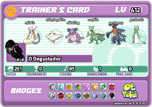 O Degustador Card otPokemon.com
