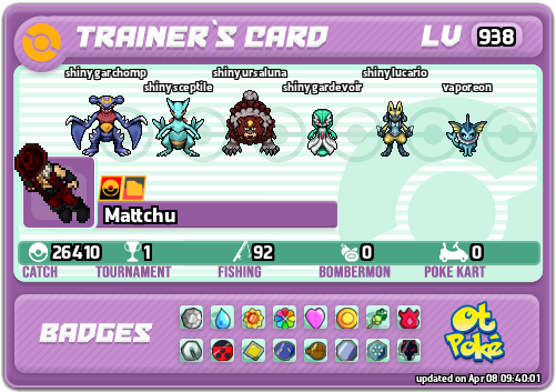 Mattchu Card otPokemon.com